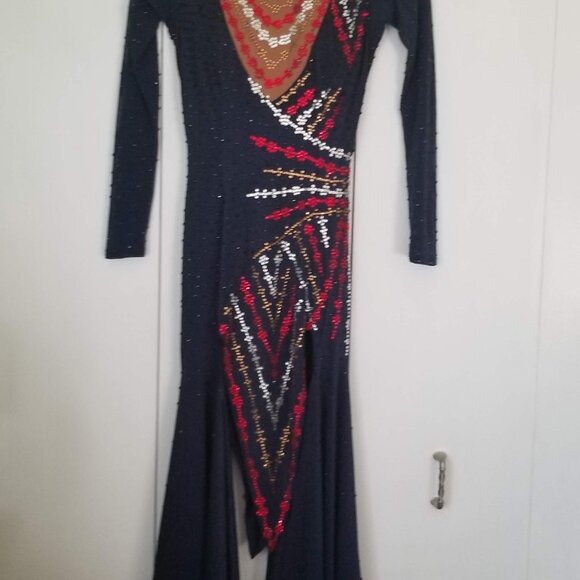 Latin dance competition dress, size S - Picture 3 of 13